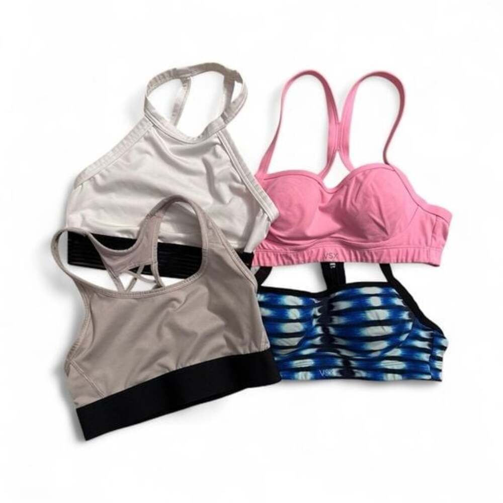 Set of Four VXS Sport sports bras XS